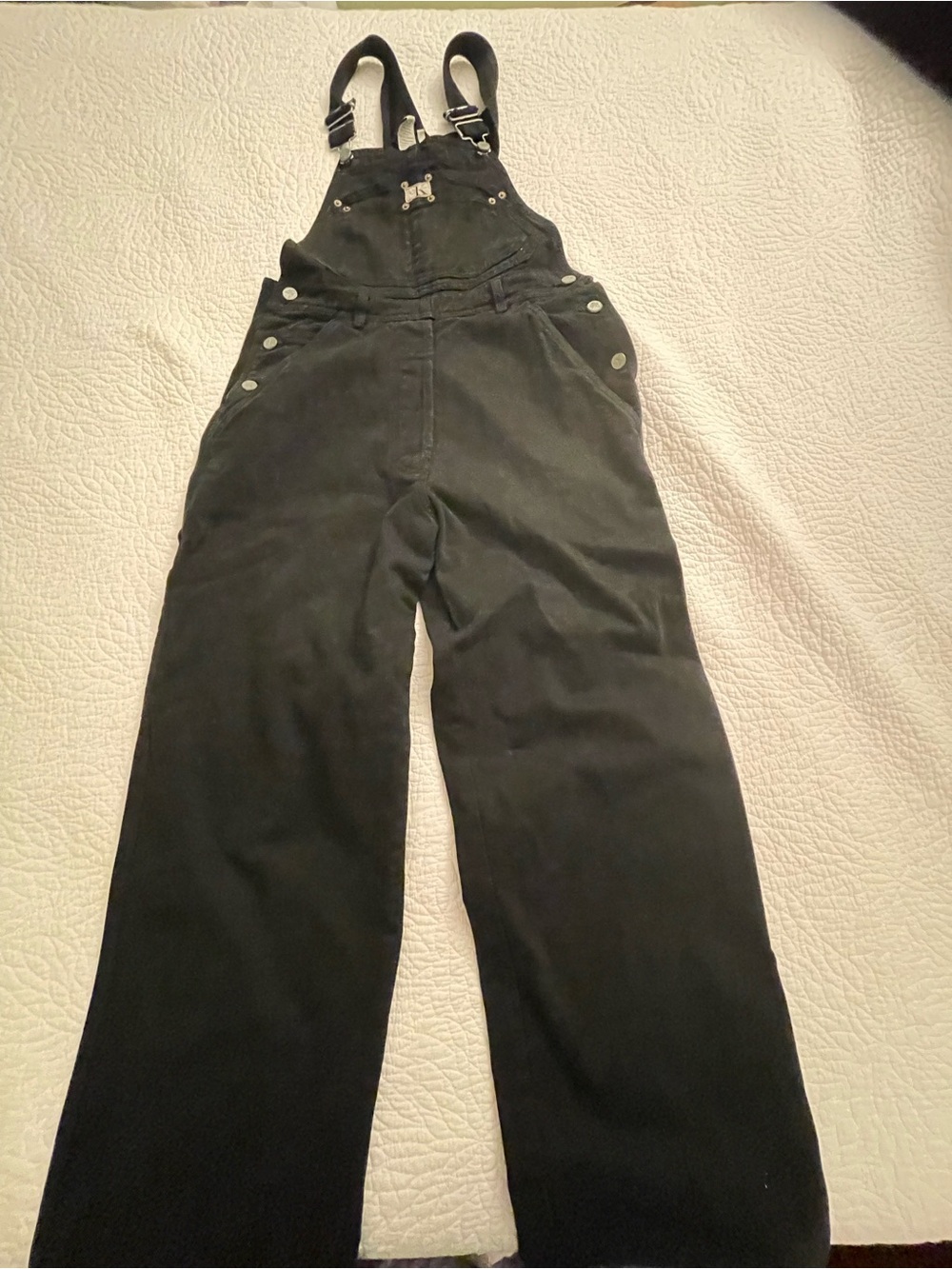 VERY RARE Vintage CALVIN KLEIN Black Denim Overalls Size small